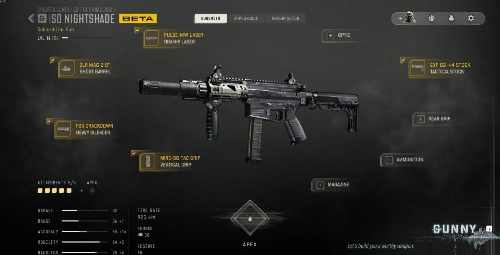 ISO Nightshade submachine gun artwork