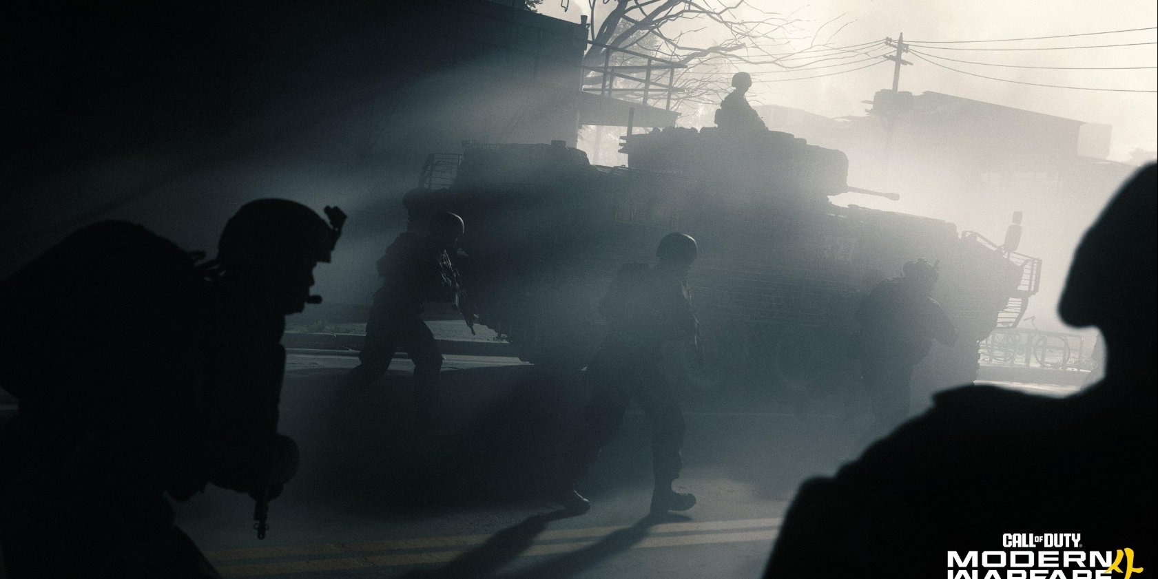 A soldier moving through fog — Black Ops atmosphere