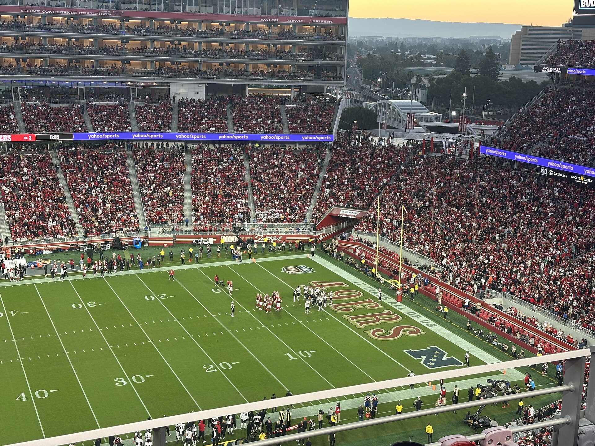 Game action at Levi’s Stadium, home of the San Francisco 49ers (file photo)