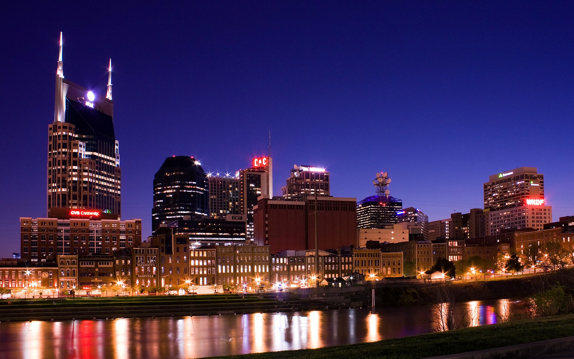 Downtown Nashville, Tennessee skyline