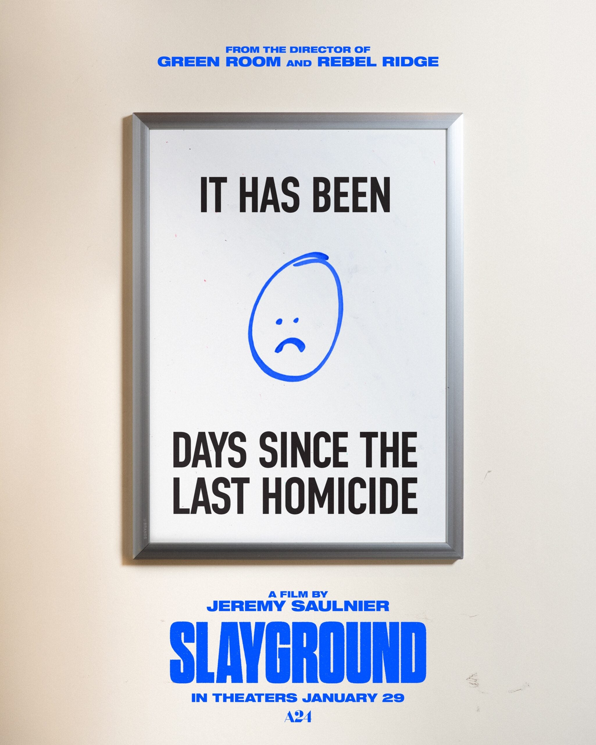 Official poster art for A24's Slayground