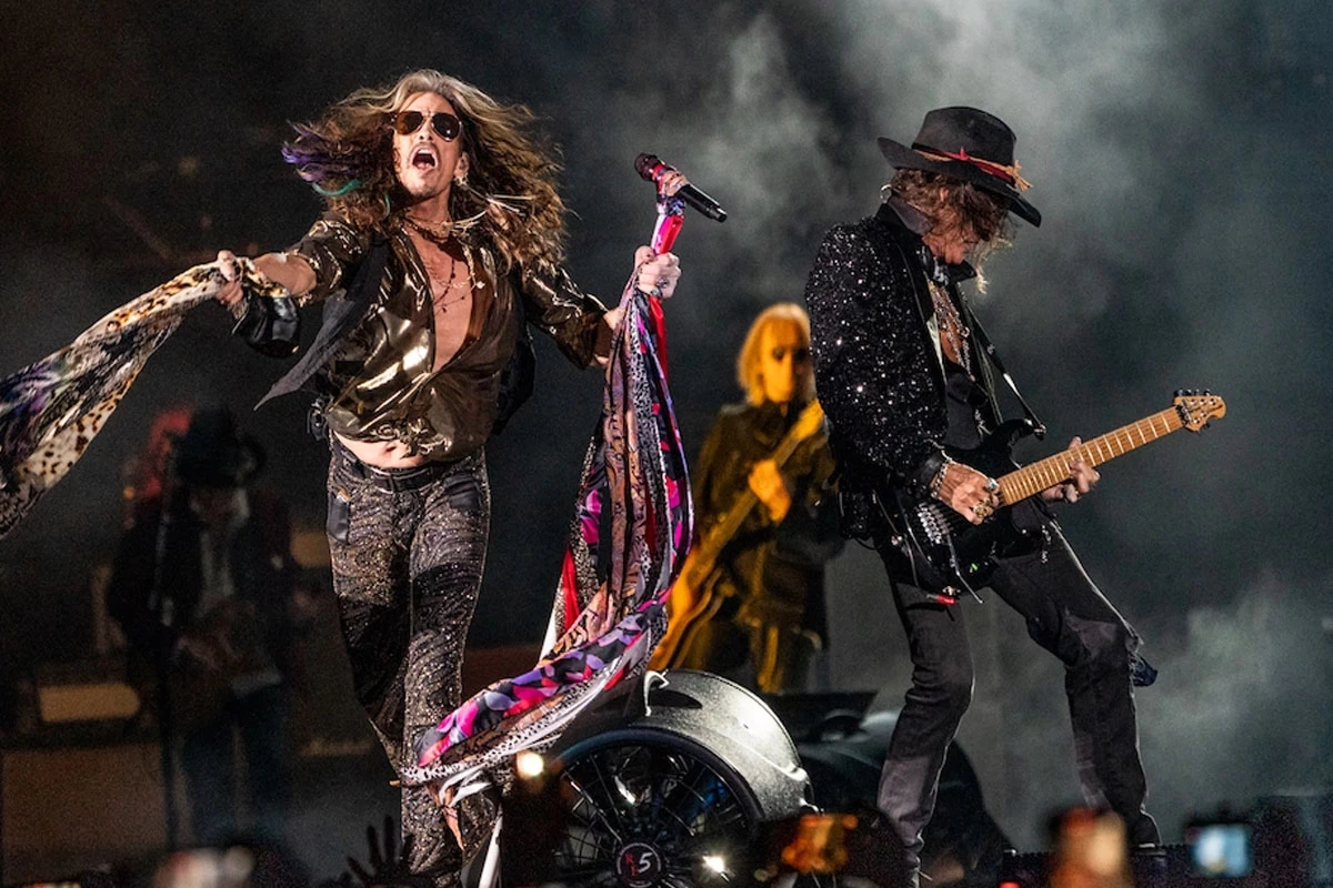 Aerosmith performing live — the band's two Hollywood Bowl nights will be its first shows since September 2023.