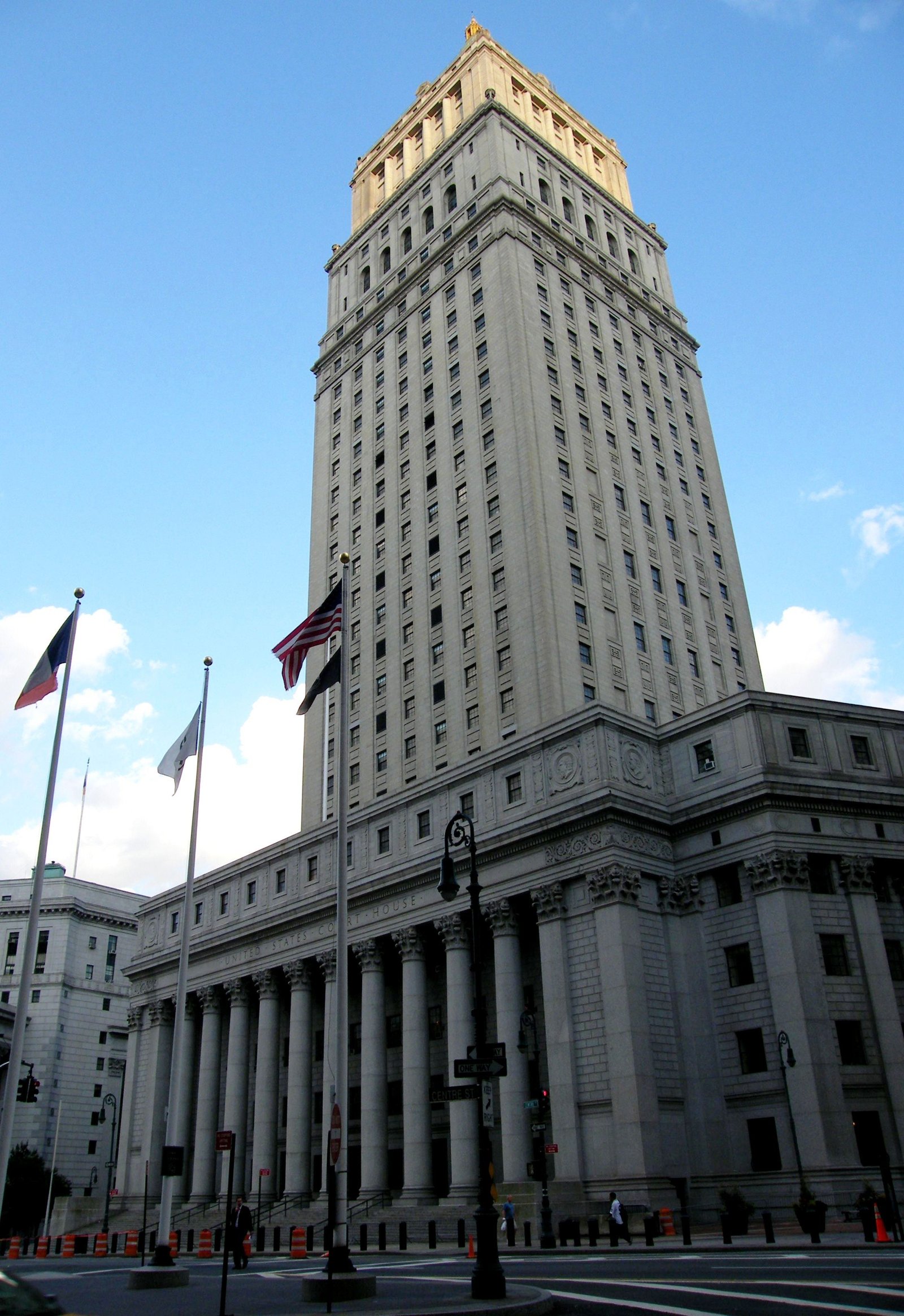 The Thurgood Marshall United States Courthouse at Foley Square in Manhattan, home to federal courts.