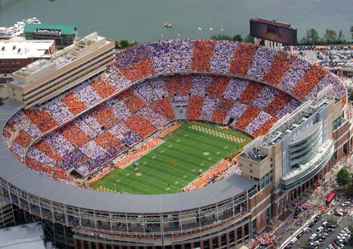 Neyland Stadium in Knoxville, home of the Third Saturday in October rivalry game