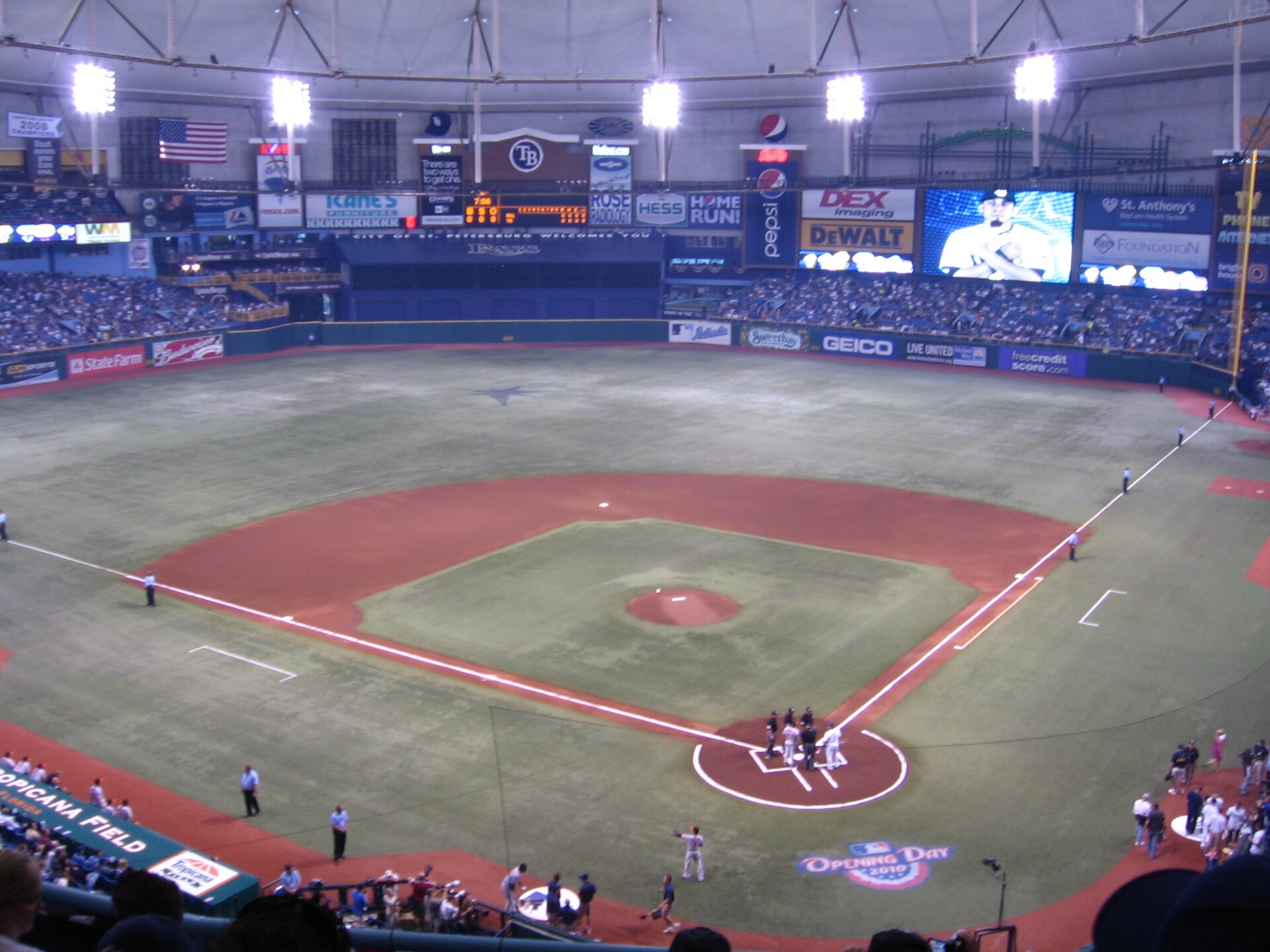 Tropicana Field in St. Petersburg, home of the Tampa Bay Rays (file photo)
