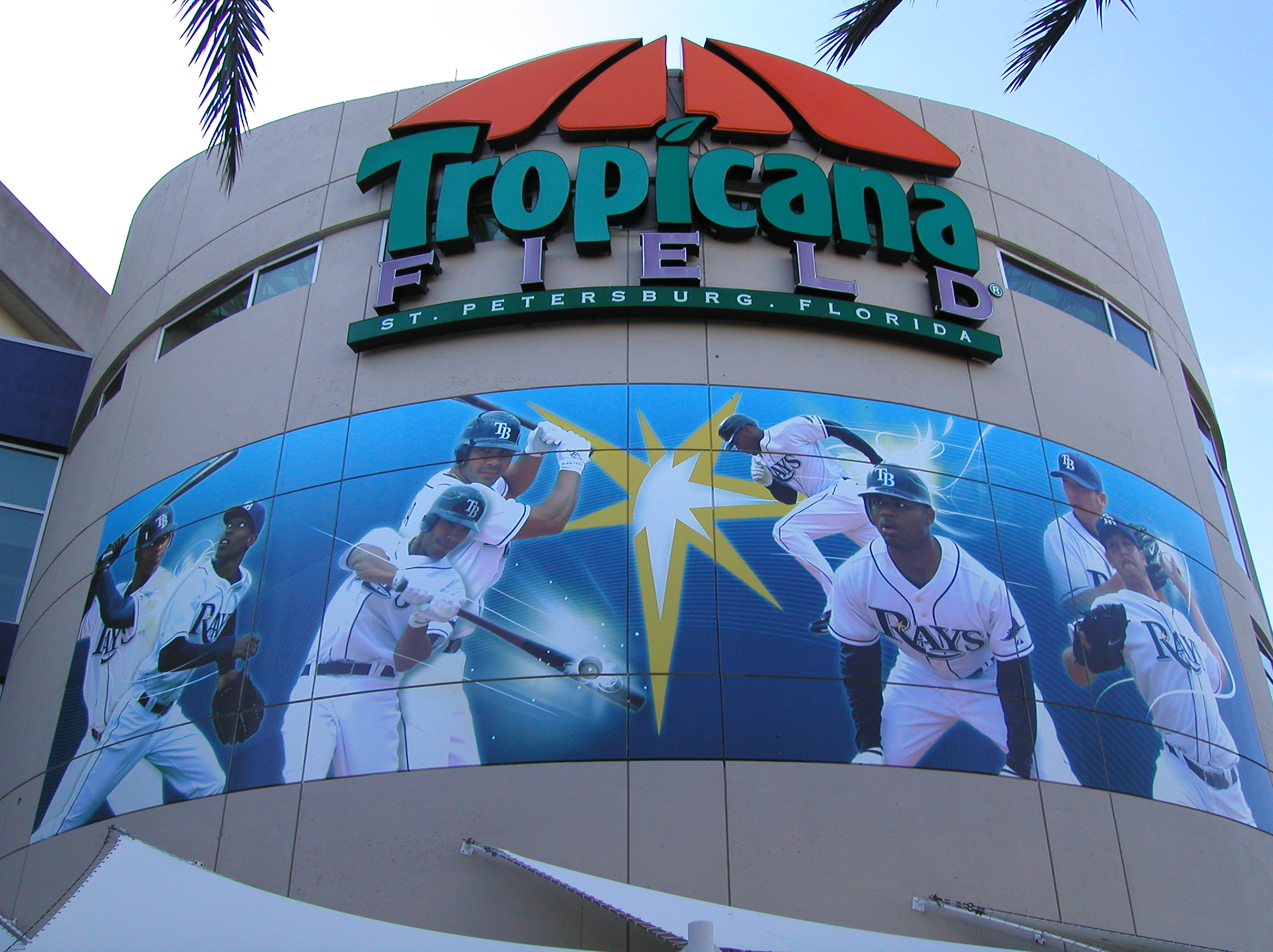 The entrance rotunda at Tropicana Field in St. Petersburg, Florida (file photo)
