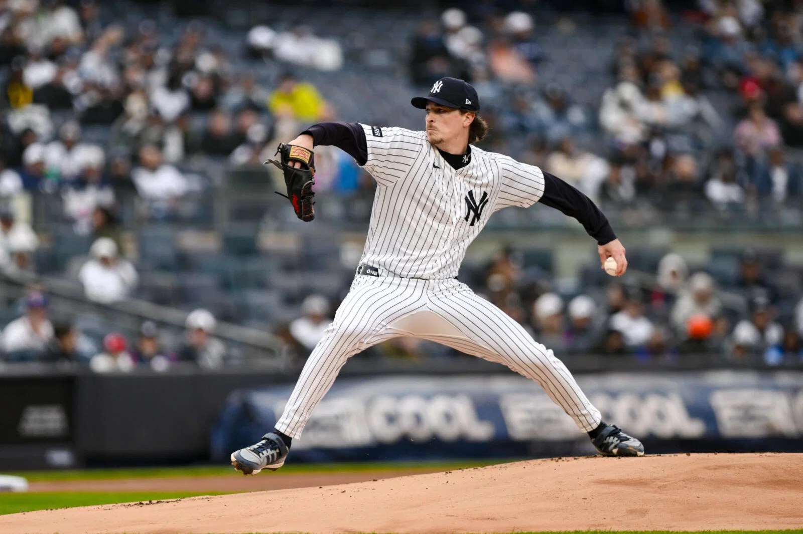 New York Yankees starter Max Fried delivers a pitch