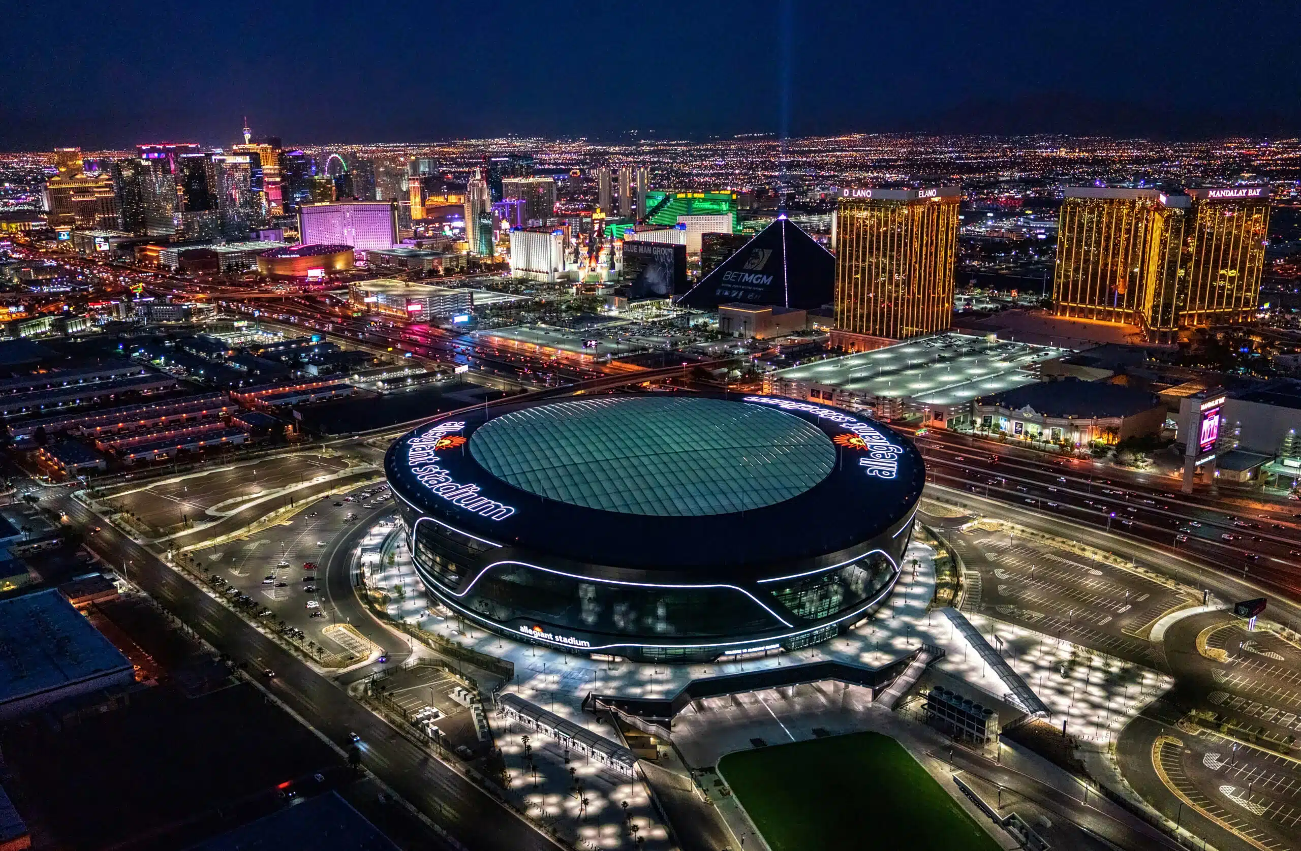 Allegiant Stadium in Las Vegas.