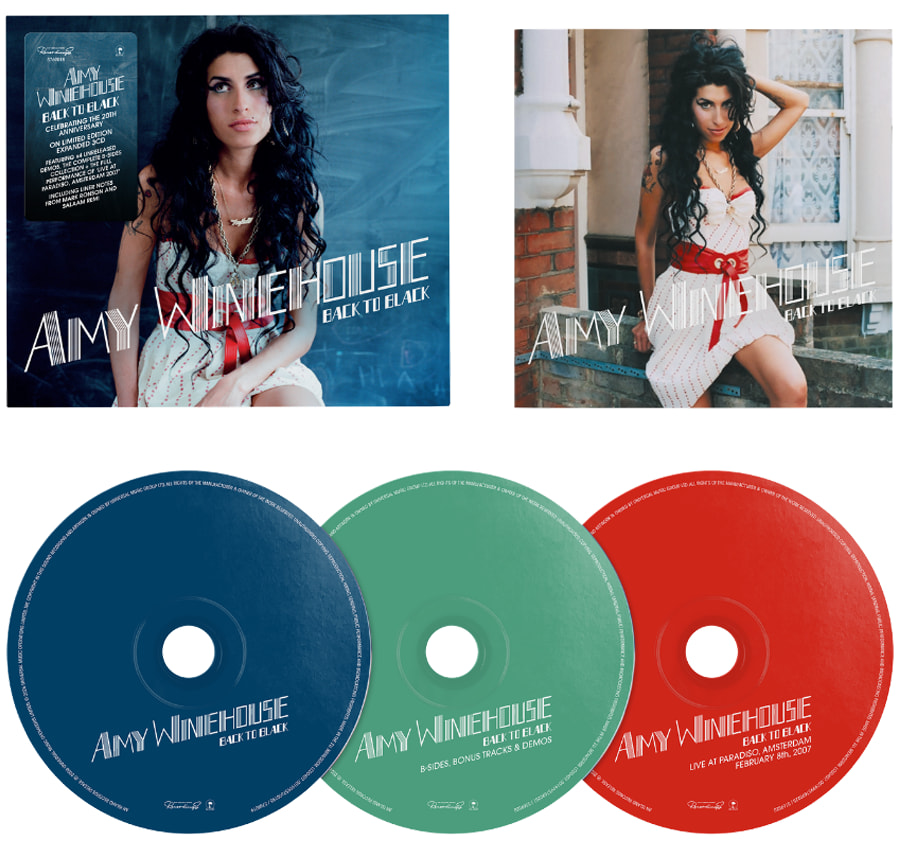 Amy Winehouse Back to Black 20th anniversary 3CD set packaging