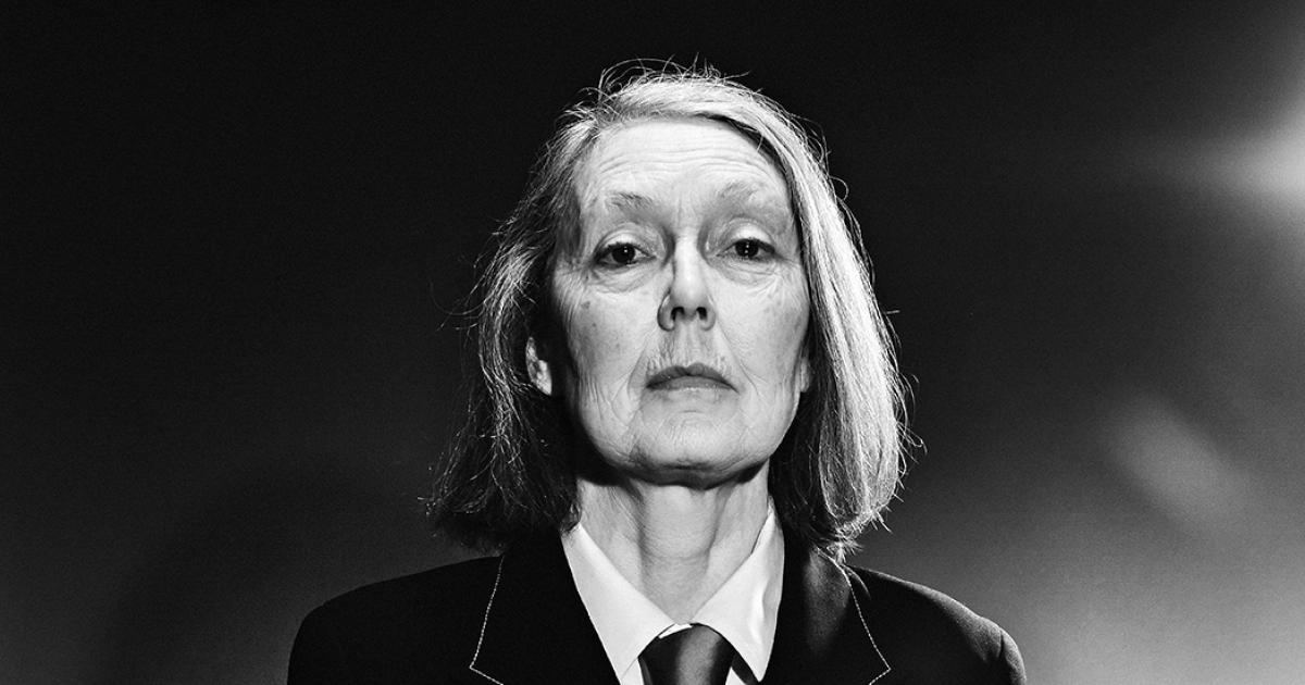 Anne Carson in conversation, photographed by Jeff Brown