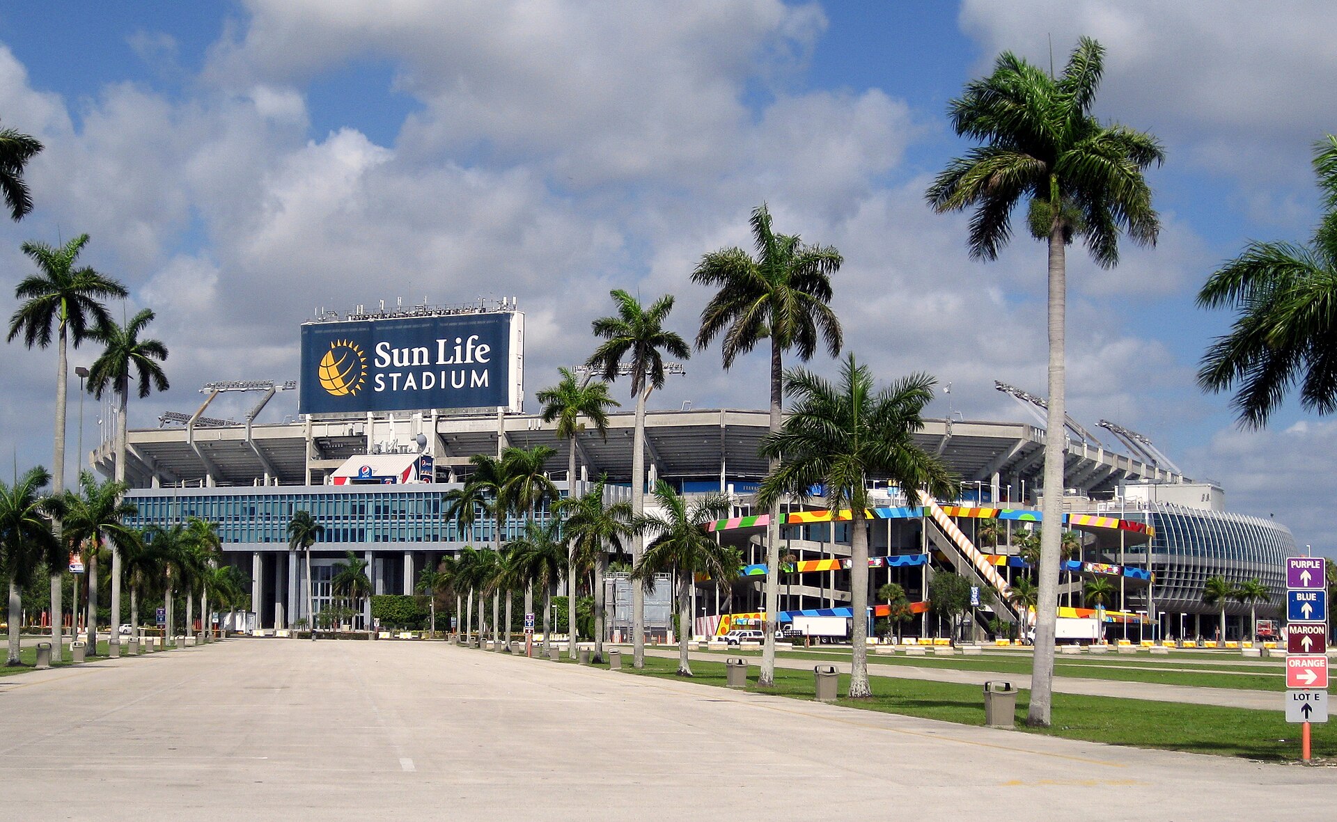 Hard Rock Stadium in Miami Gardens, home of the Miami Hurricanes