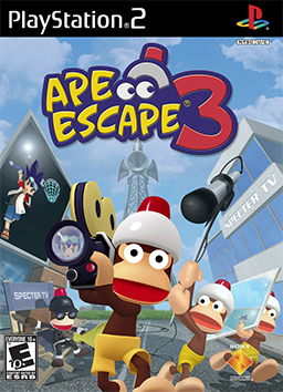 Ape Escape 3 official PlayStation 2 cover art