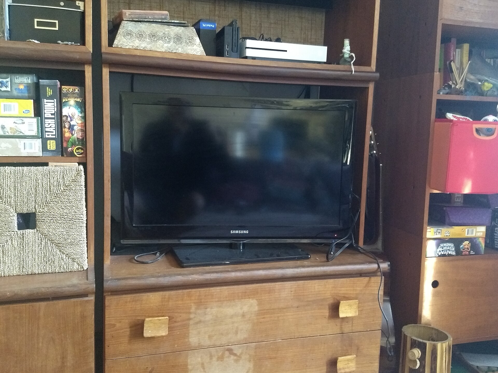 A flat-screen television in a North American living room (file photo)