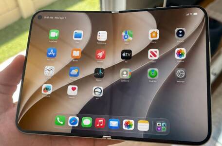 A foldable smartphone concept with a flexible display