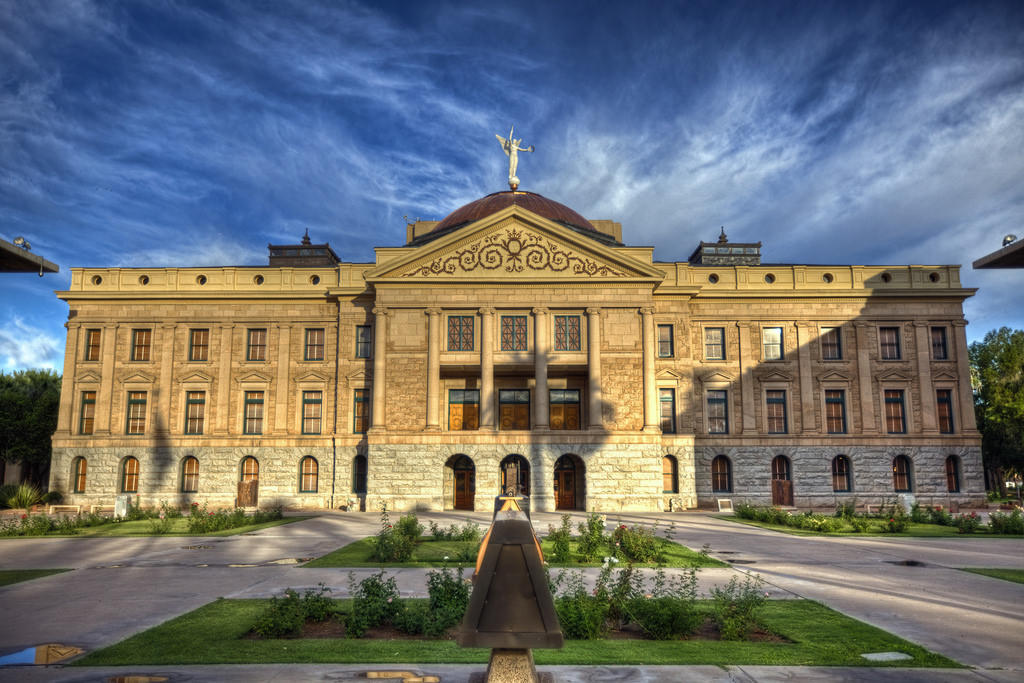 The Arizona State Capitol building in Phoenix