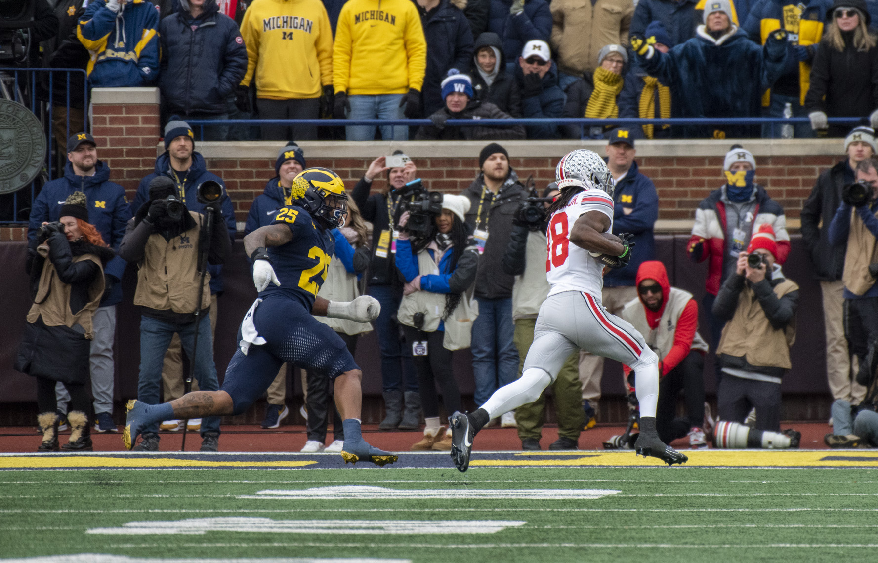 Marvin Harrison Jr. in his Ohio State days in 2023 — the former Cardinals receiver has been traded to the Houston Texans