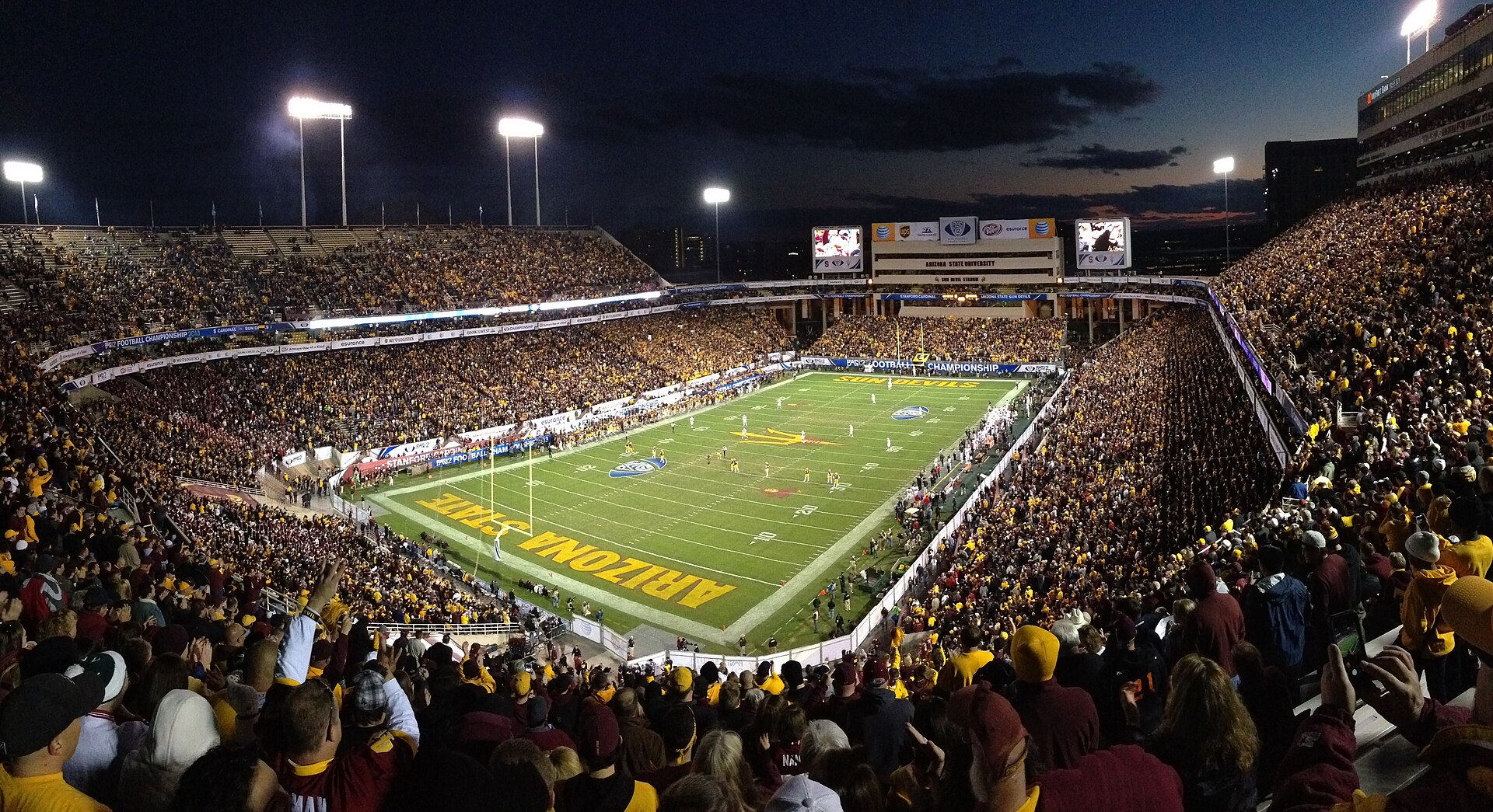 Sun Devil Stadium in Tempe at night — Arizona State beat Hawaii 30-12 behind freshman Cardae Mack's breakout
