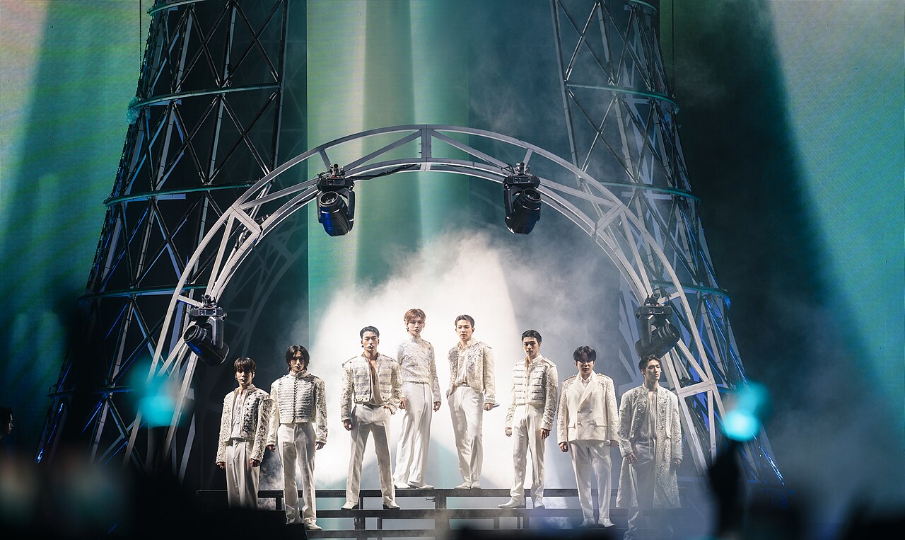 ATEEZ performing on stage