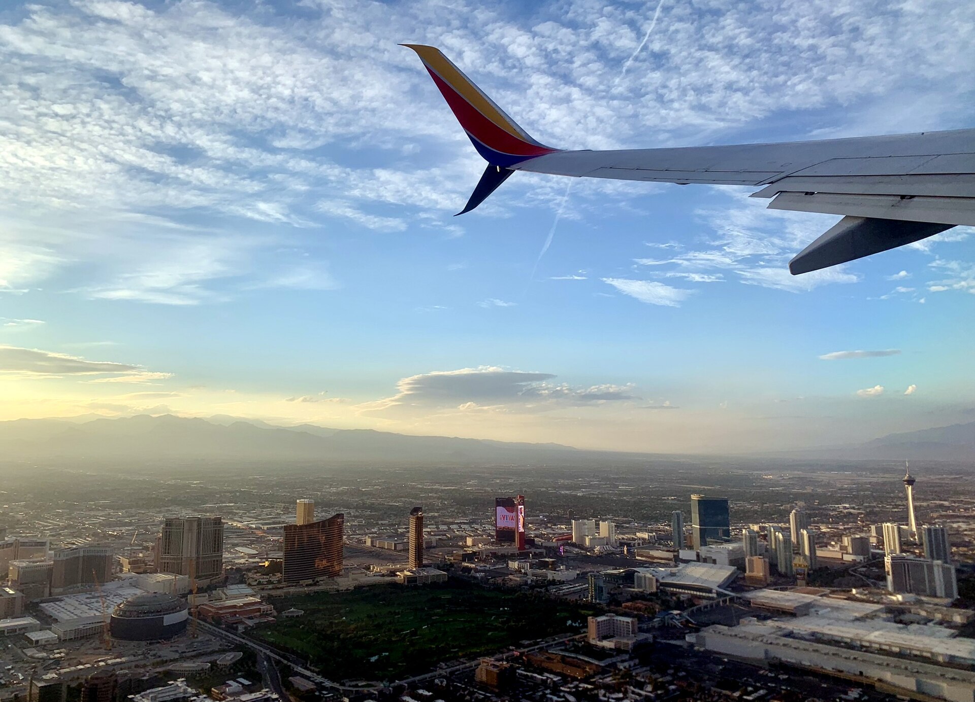 A daytime aerial of the Las Vegas Strip (file photo)