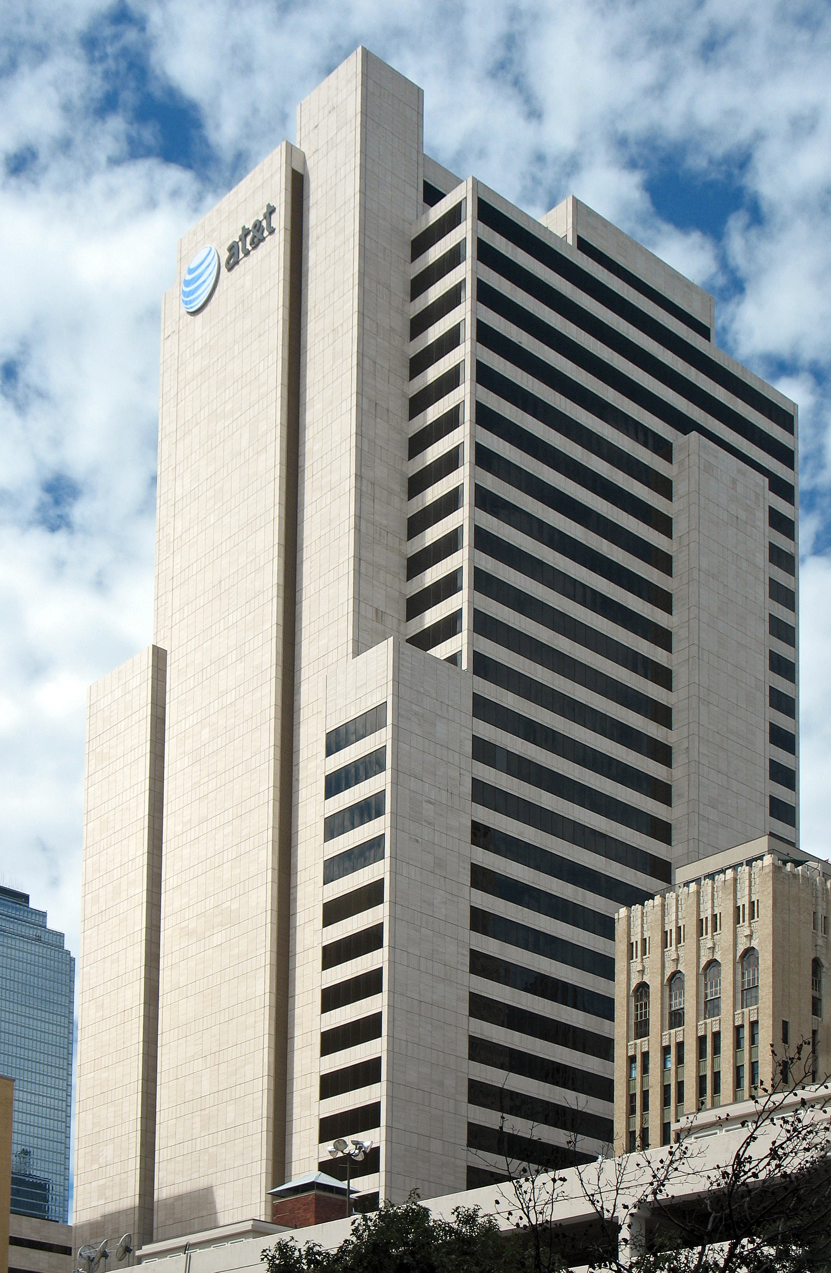 AT&T headquarters, Whitacre Tower, in downtown Dallas