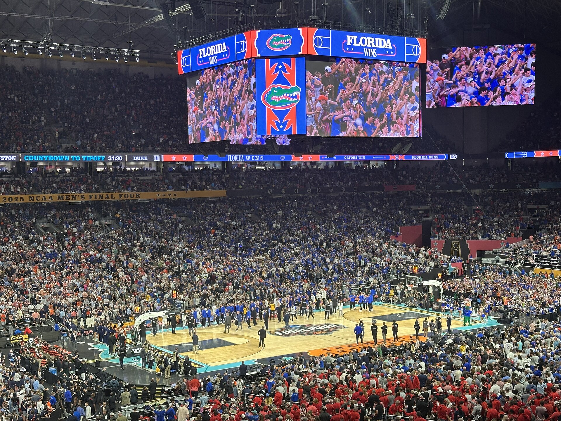 Auburn playing in the 2025 Final Four at the Alamodome (file photo)