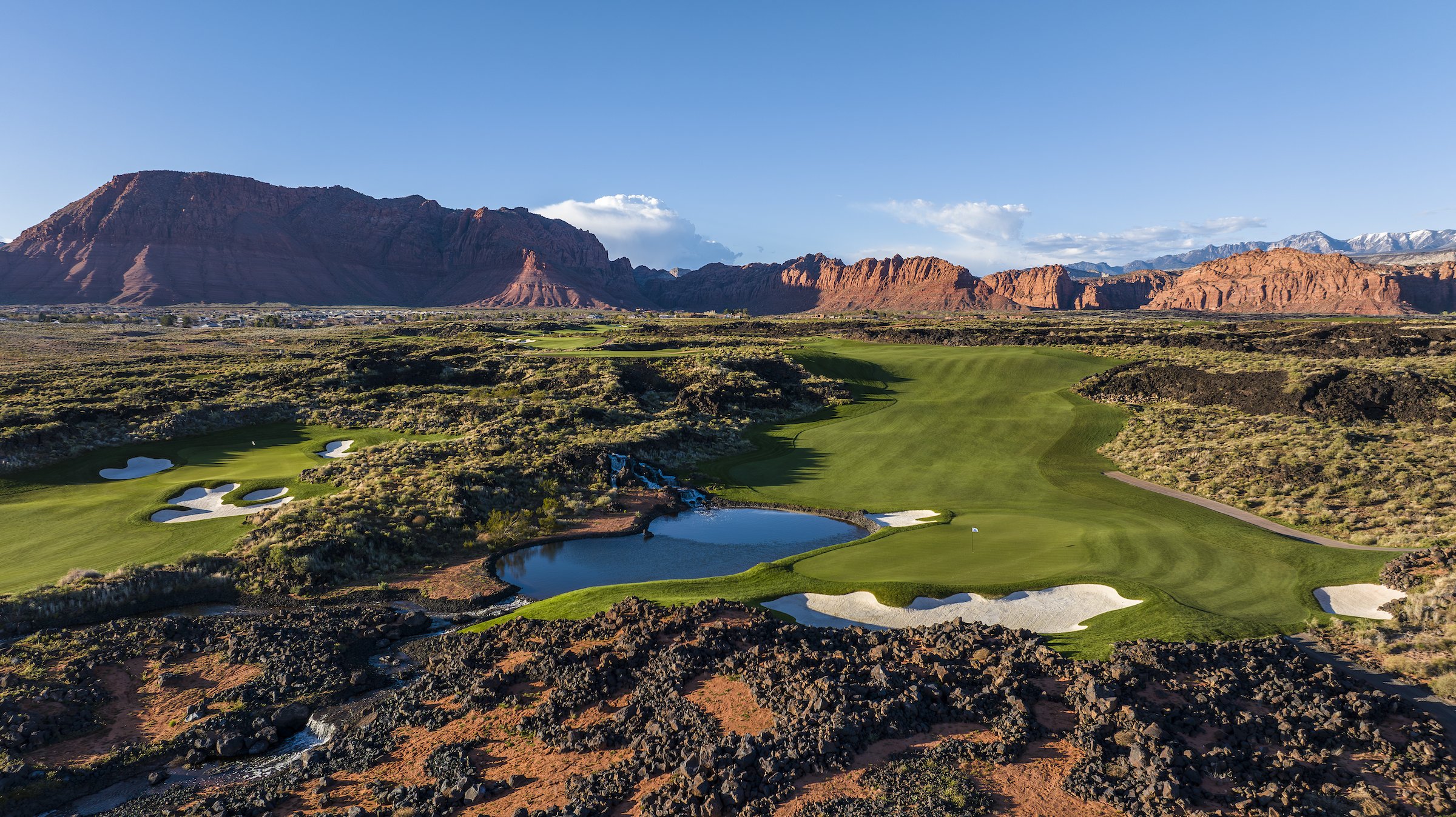 Black Desert Resort's red-rock golf course in Ivins, Utah — where Austin Smotherman won his first PGA Tour title on Sunday.