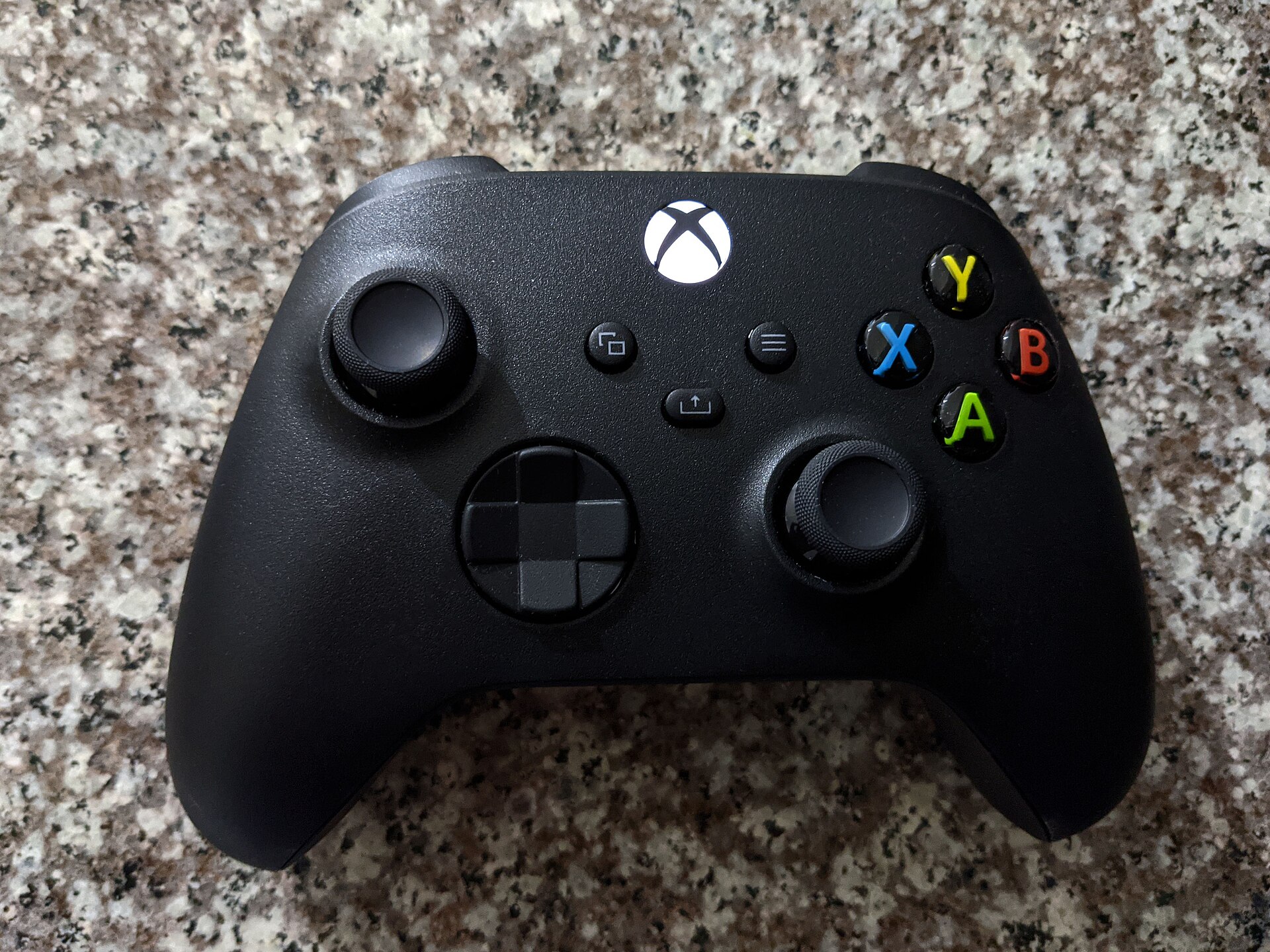 An Xbox Series controller in carbon black