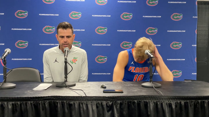 Action from the Baylor-Florida exhibition game in Jacksonville