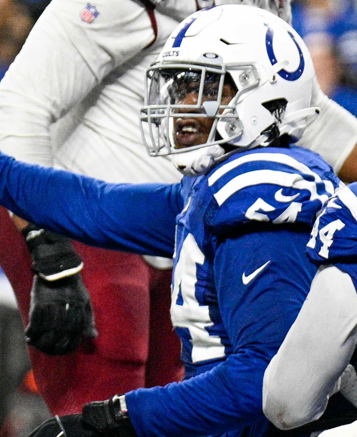 Dayo Odeyingbo with the Indianapolis Colts in 2023 (file photo)
