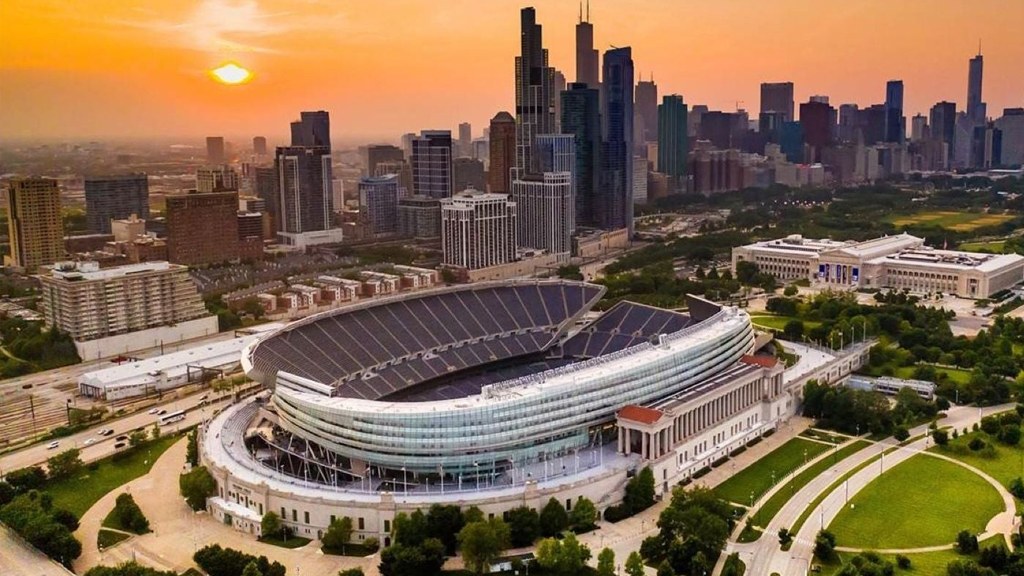 Inside Soldier Field during a Bears game