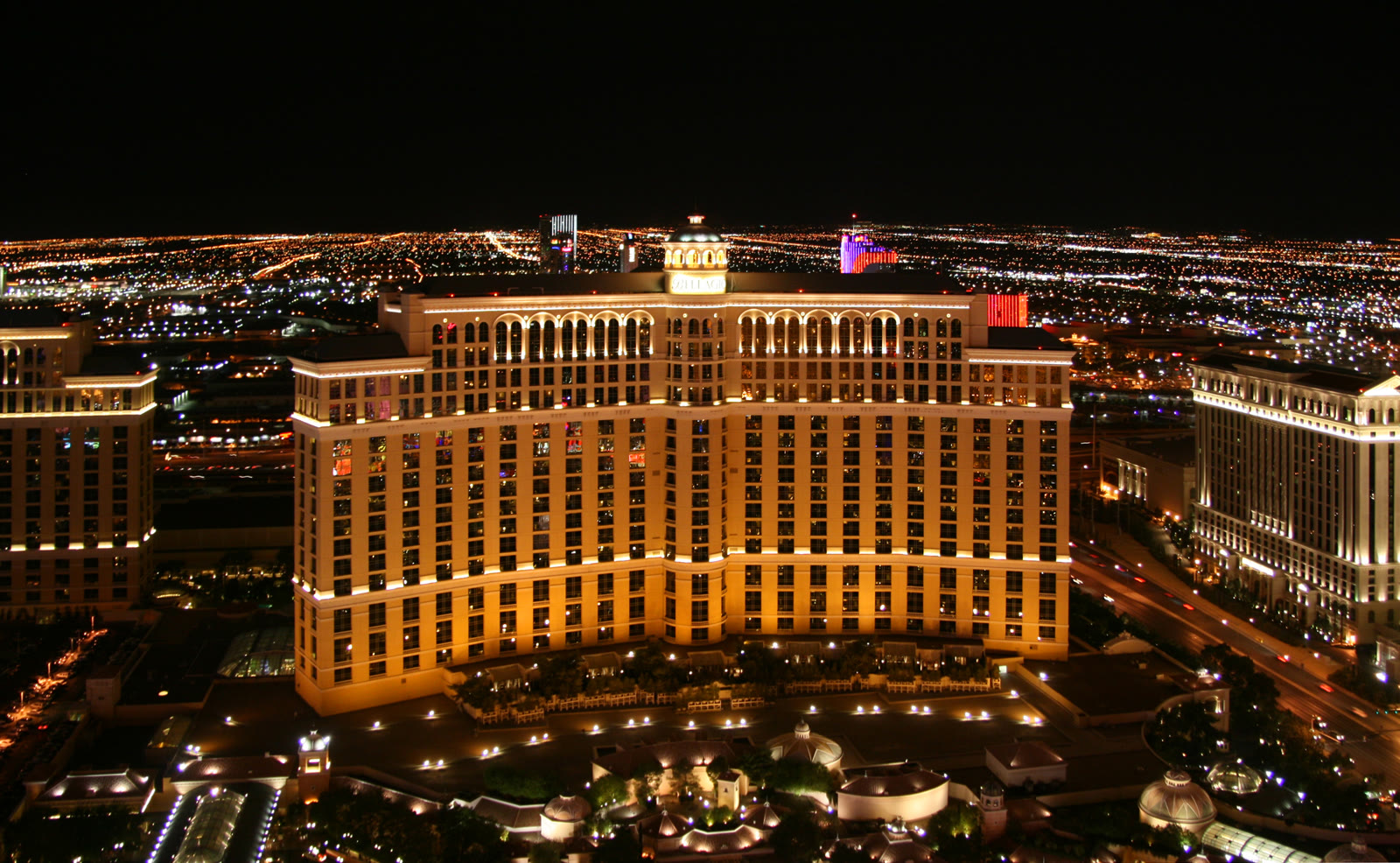 The Bellagio Las Vegas, near where the unruly crowd prompted the police response