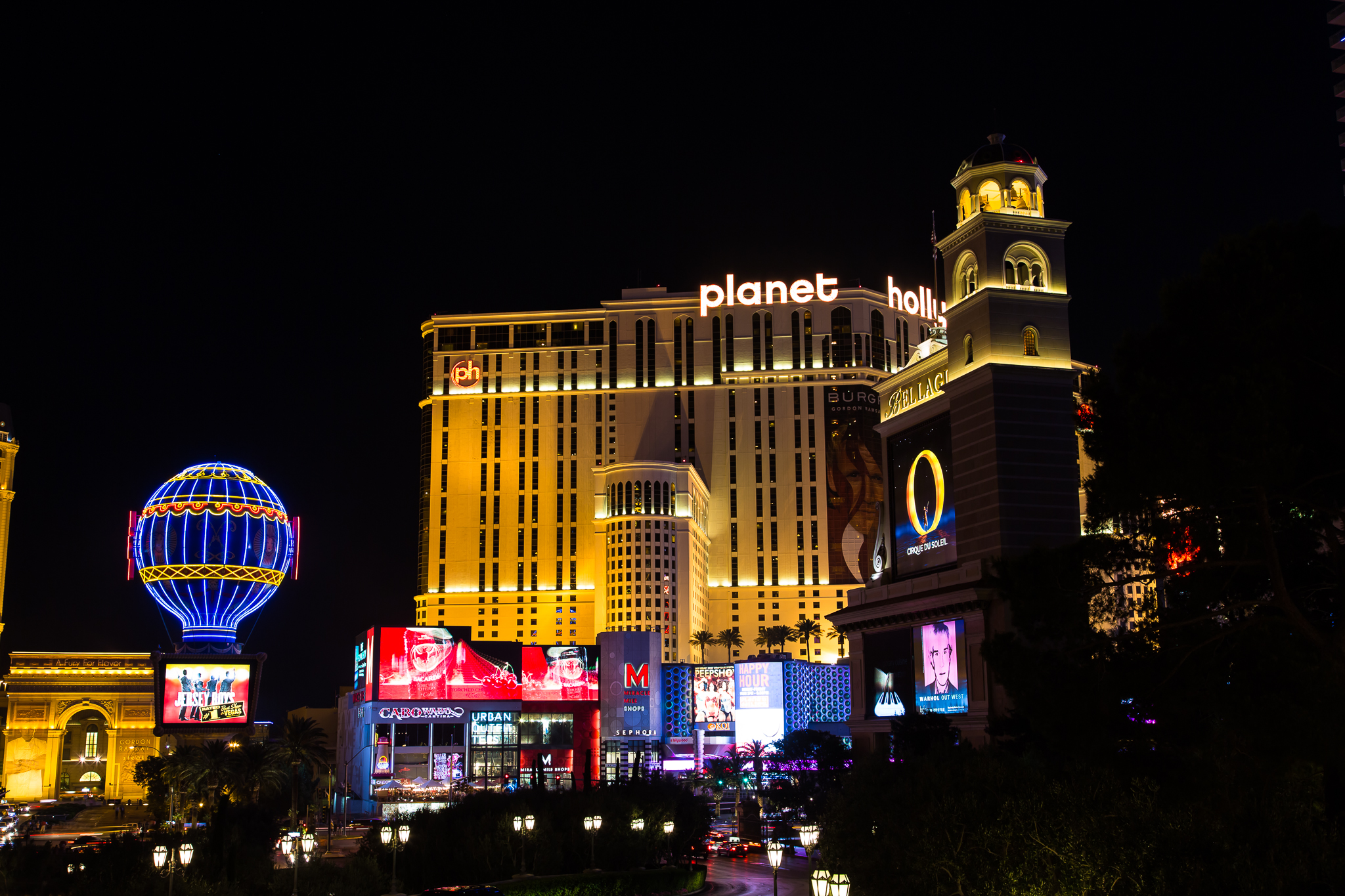 Planet Hollywood Las Vegas, near where the crowd gathered according to court filings