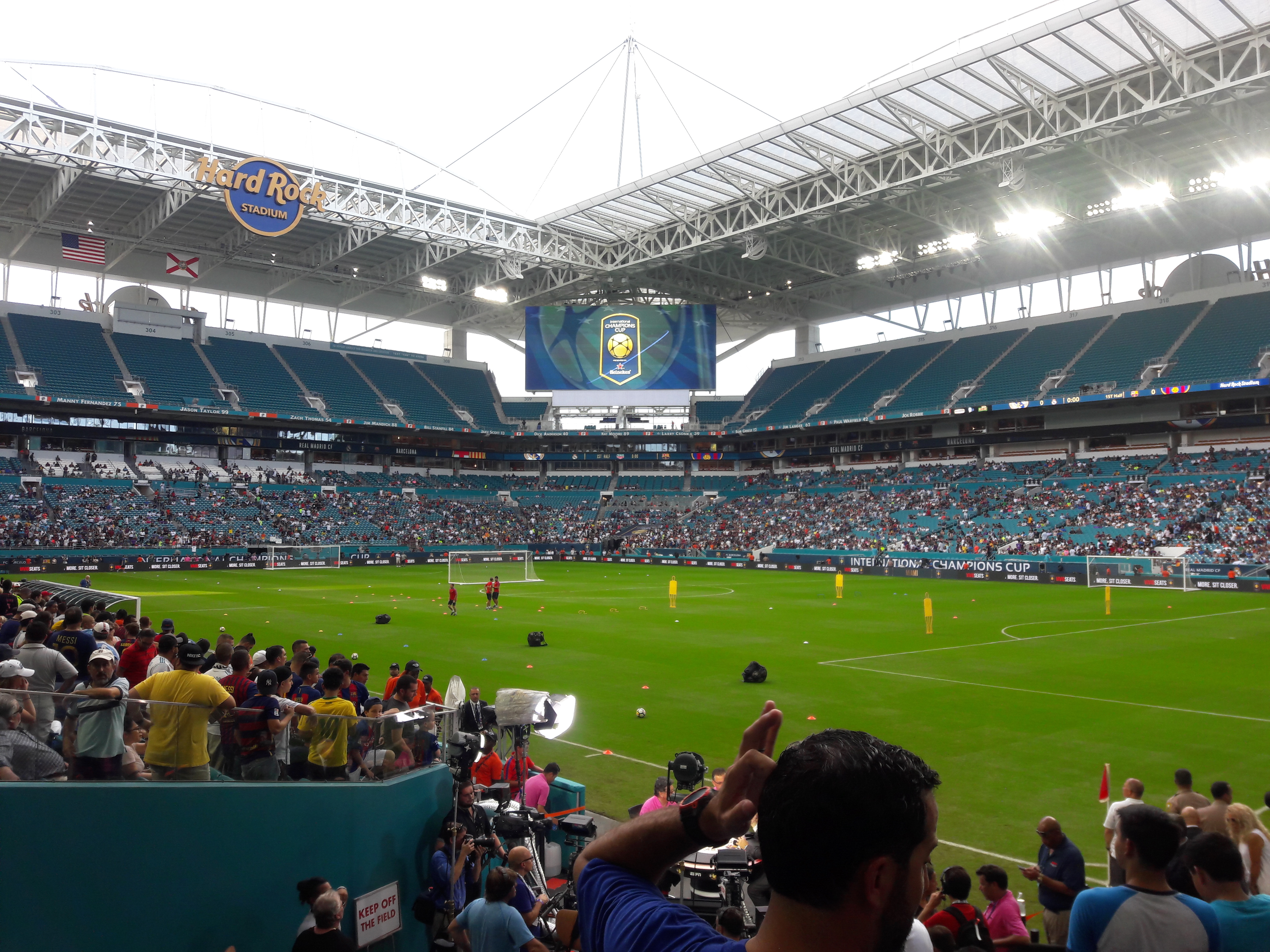 Hard Rock Stadium in Miami Gardens, where the Bengals beat the Dolphins 31-24 in record October heat