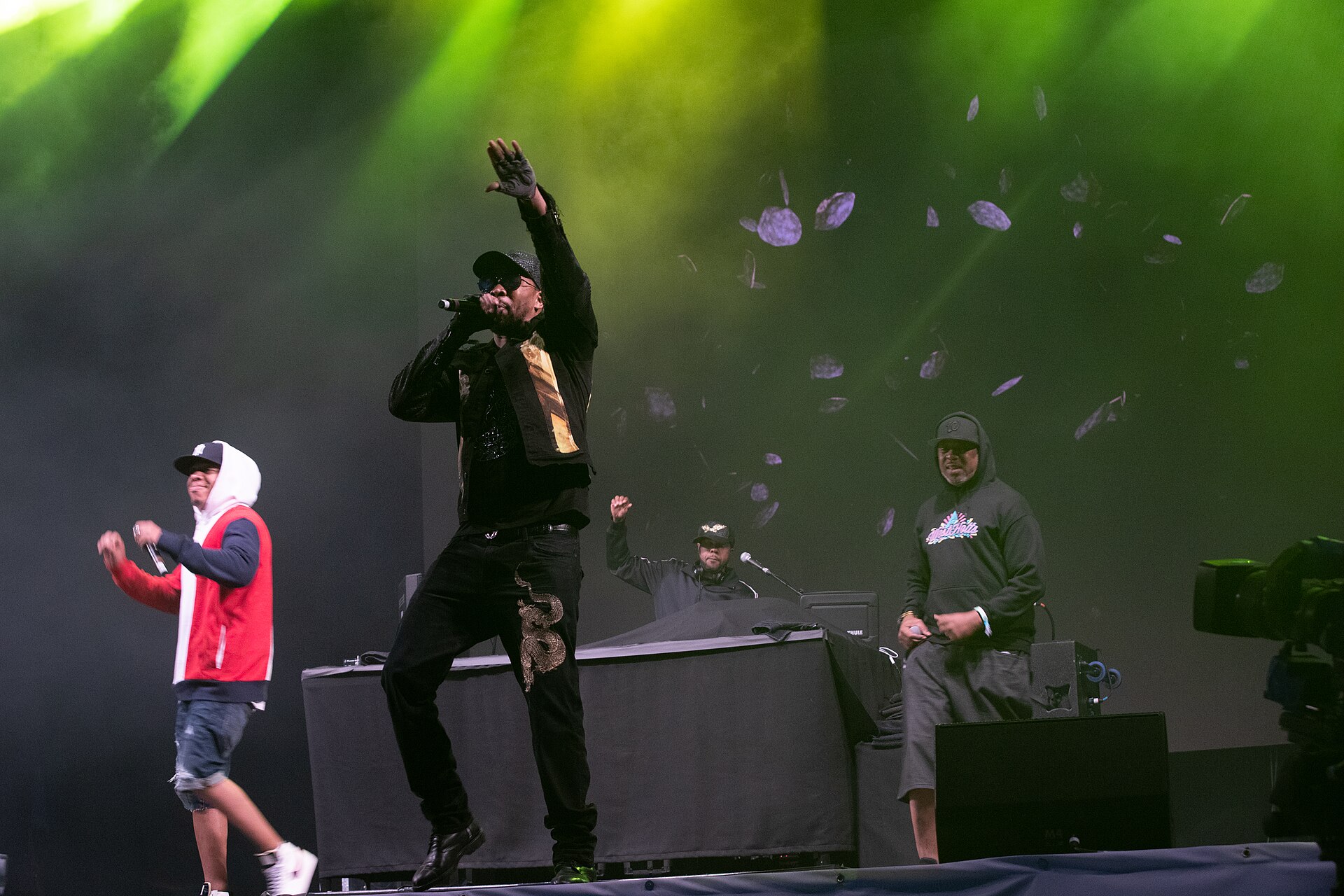 Wu-Tang Clan performing live on stage at Glastonbury