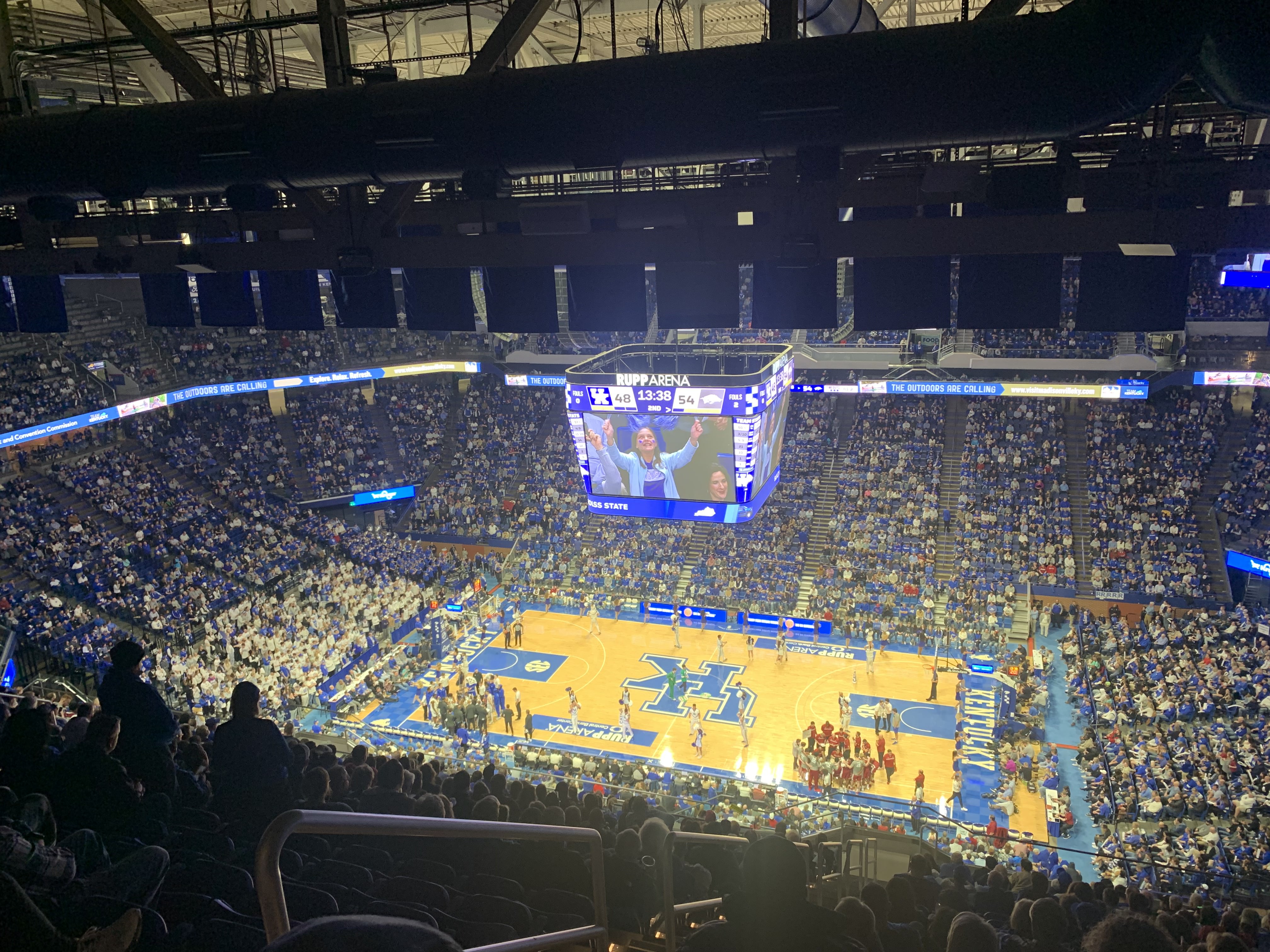 Rupp Arena during a Kentucky basketball game