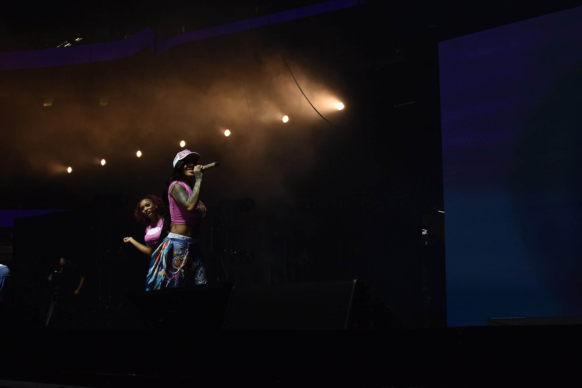 GloRilla performing at Essence Fest 2025