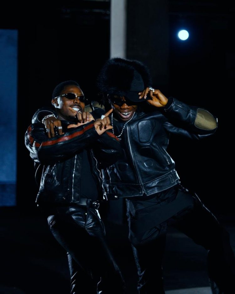 Asake and Blaqbonez together in a press photo from the Chanel era
