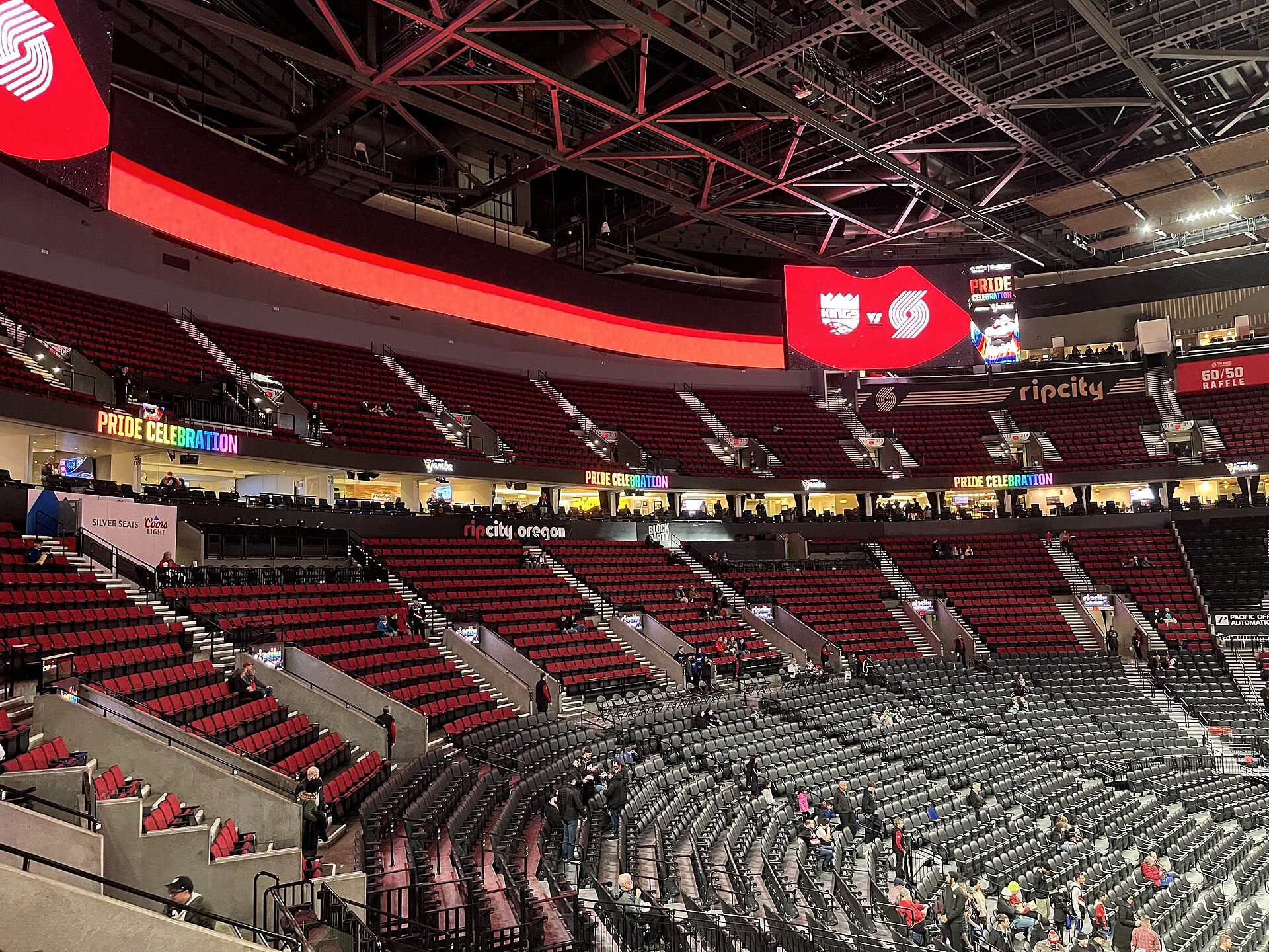 The Moda Center in Portland, home of the Trail Blazers