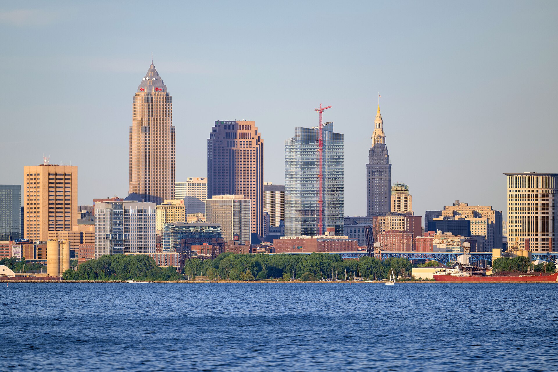 The Cleveland skyline, where Bo Nickal says he and Joe Pyfer will headline a UFC Fight Night in February