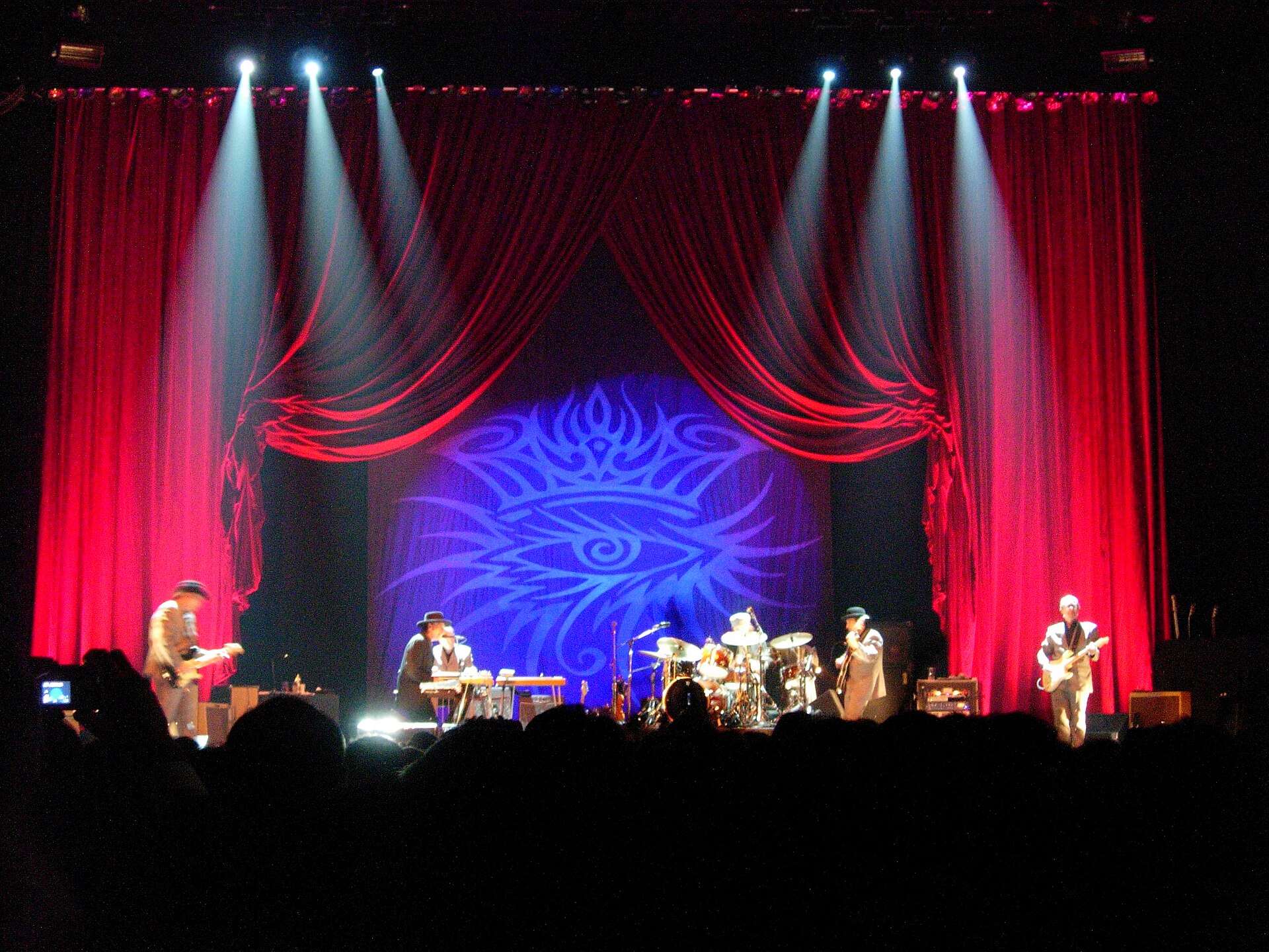 Bob Dylan performing live in concert