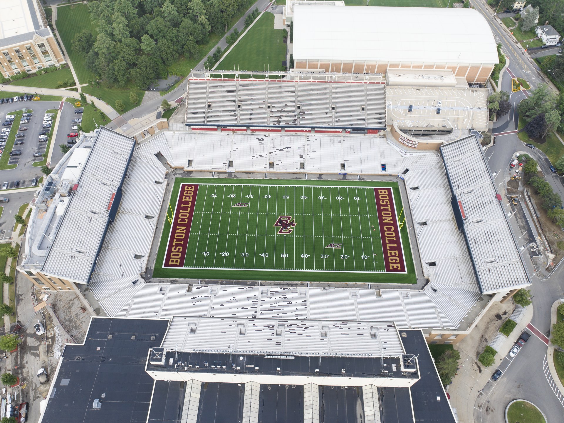 Alumni Stadium in Chestnut Hill, Massachusetts, home of Boston College football