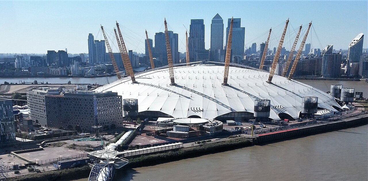 The O2 Arena in London, venue for the Dubois-Wardley 2 heavyweight title rematch