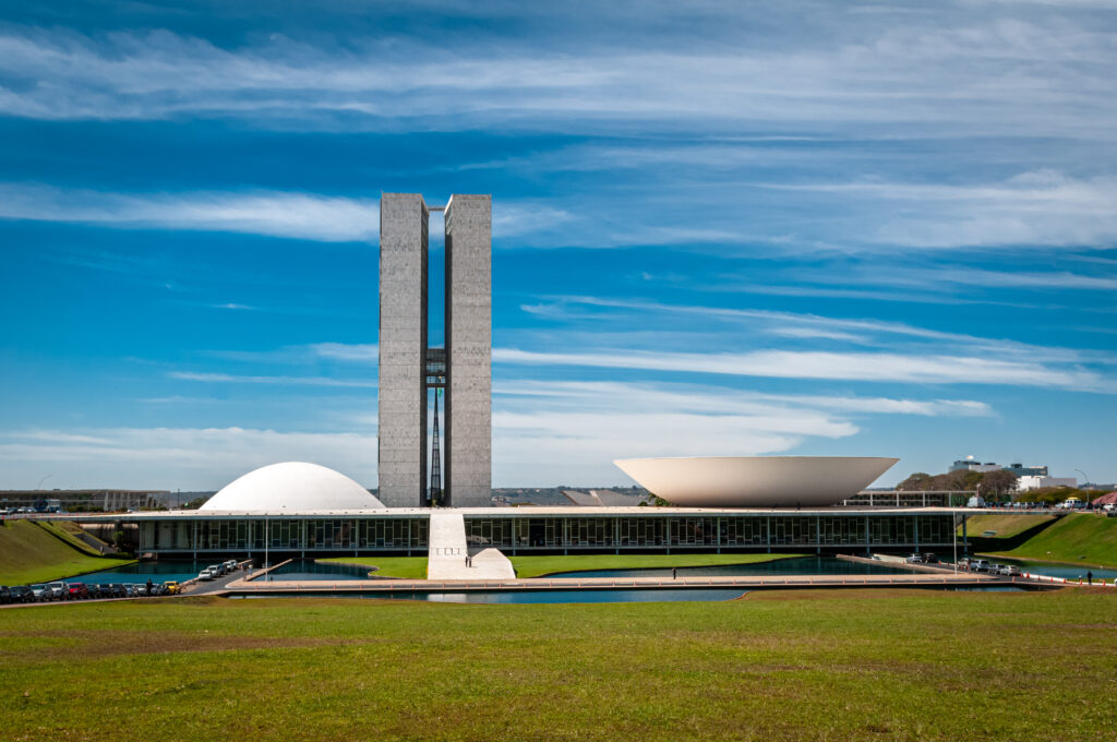 The National Congress of Brazil in Brasília on a sunny day
