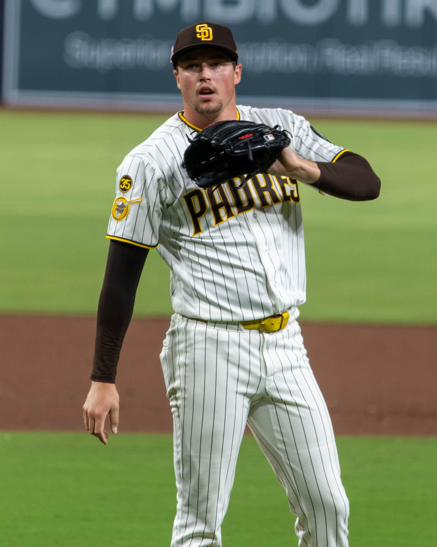 Mason Miller pitching for the San Diego Padres.