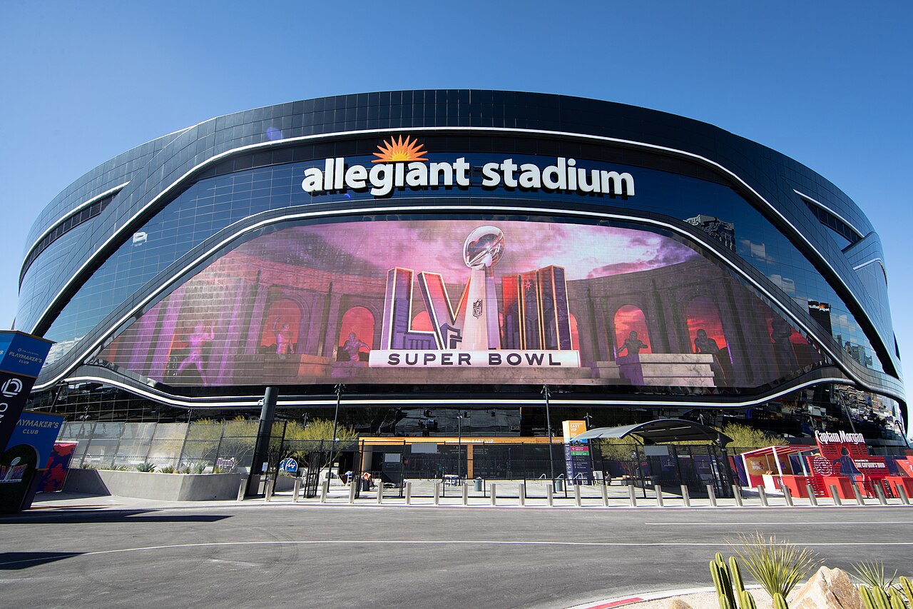 Allegiant Stadium in Las Vegas, home of the Raiders