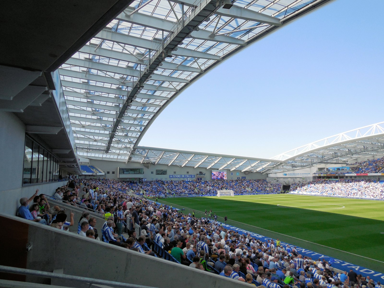 Inside the Amex Stadium on matchday