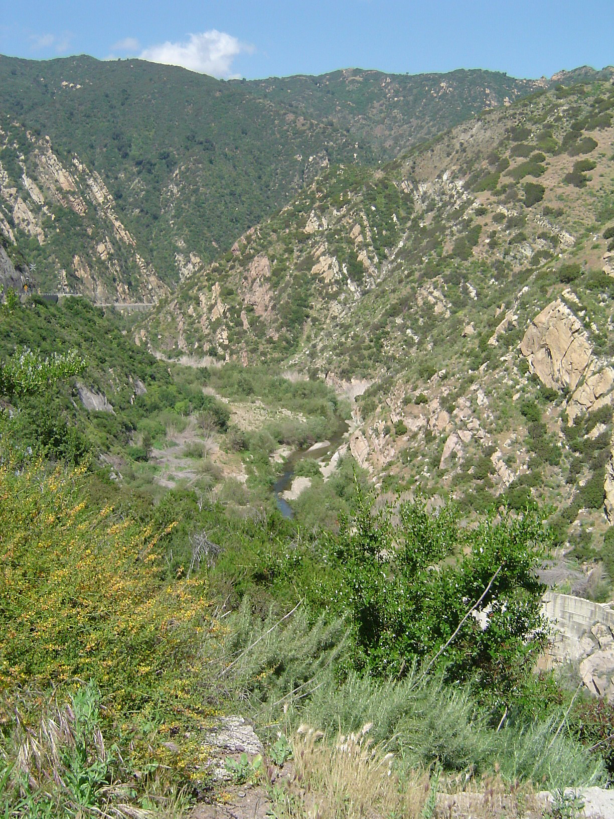 The Santa Monica Mountains canyon country north of Malibu, California (file photo)
