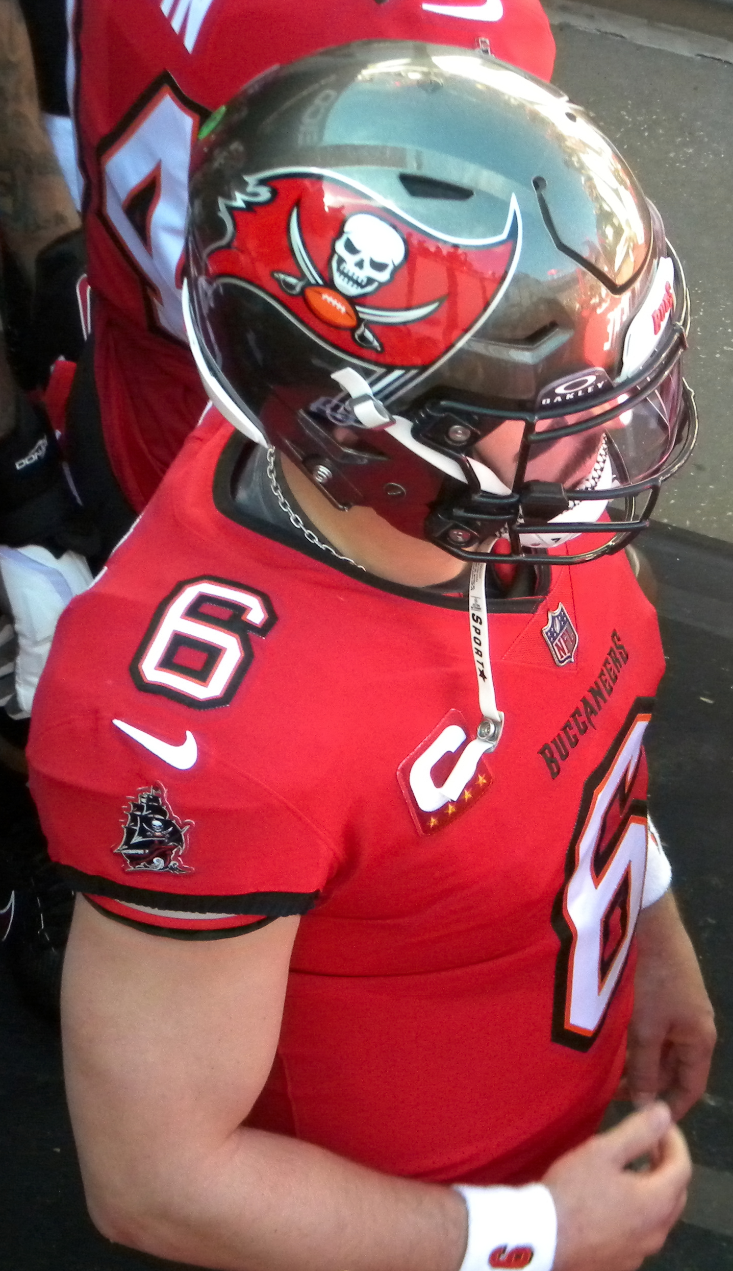 Baker Mayfield with the Tampa Bay Buccaneers.
