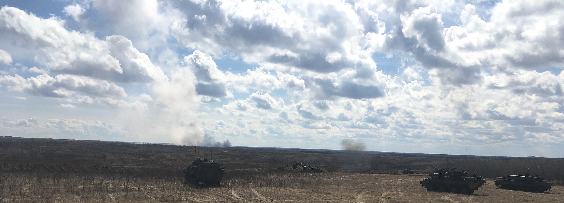 Canadian Forces Base Wainwright area in Alberta