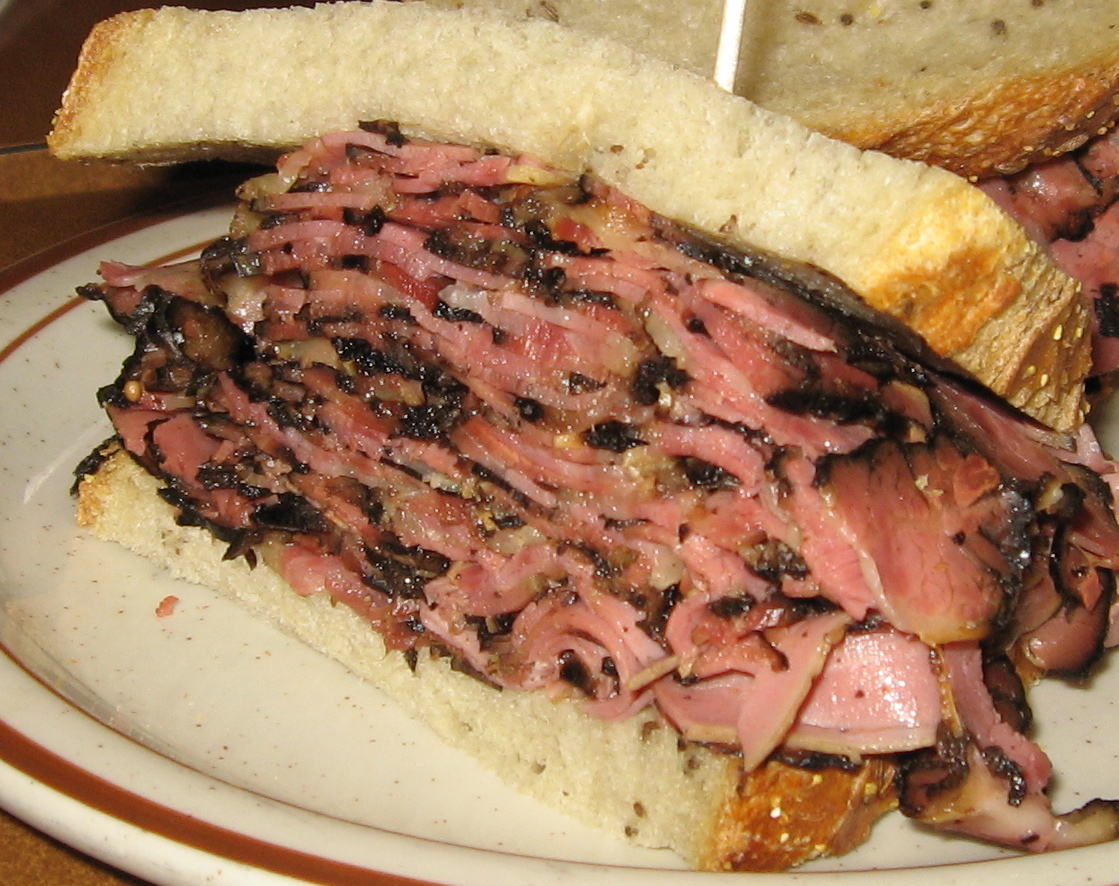 A pastrami sandwich at Canter's Deli